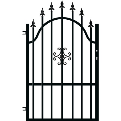 POLARGOS Лява еднокрила оградна врата + панти Rodos 2, 1.80 x 0.90 метра (POLW3967)