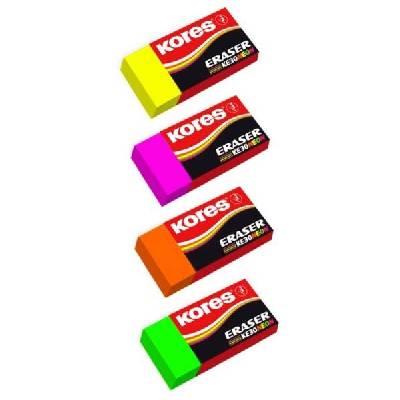 Pryž Kores KE30 Neon 40 x 21 x 10 mm, mix barev