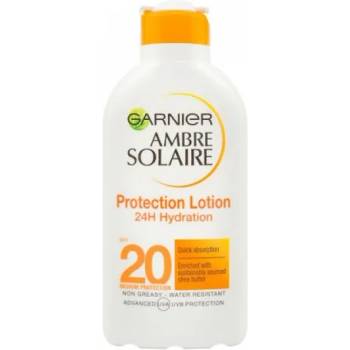 Garnier Ambre Solaire Protection Lotion - Слънцезащитно хидратиращо мляко SPF20, 200мл