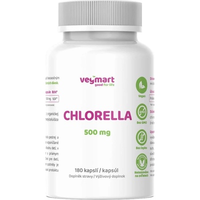 Vegmart Chlorella 500 mg 250 kapsúl