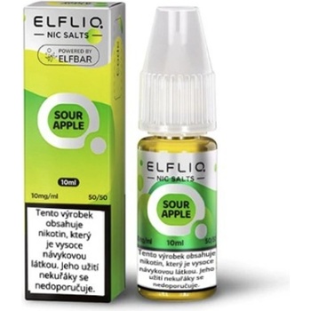 Elf Bar Elfliq Salt Sour Apple 10 ml 10 mg
