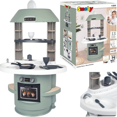 Smoby Kuchynka Nova Kitchen v minimalistickom dizajne s 13 doplnkami výška 78 cm