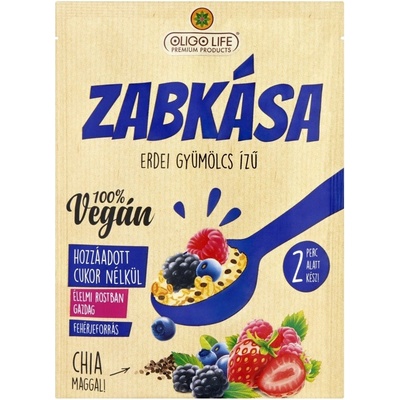 Oligo Life Ovsená kaša s príchuťou lesného ovocia bez cukru so sladidlom 65 g