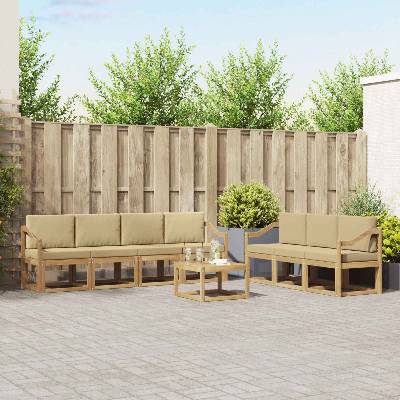 vidaXL Комплект дивани за открито 7 pcs (3387367)