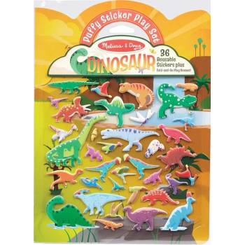 Melissa & Doug Книжка със стикери Melissa & Doug - Динозаври, за многократна употреба (40521)