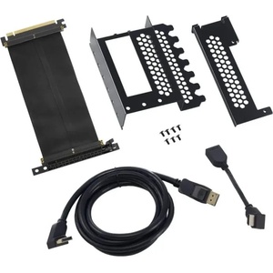 CableMod универсален брекет и кабел за вертикален монтаж за видео карта PCIe x16, 1x DisplayPort, 1x HDMI кабел (CABLEMOD-ZURC-016) - megamag