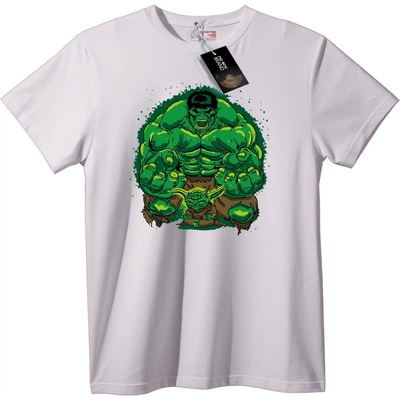 NOONEBRAND Тениска Hulk и Yoda - 2XL, Black