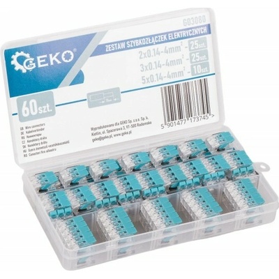 Elektrické rýchlospojky typu Wago 60ks Geko
