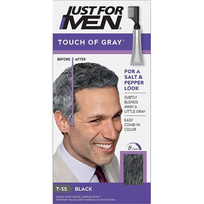 Just For Men Touch of Grey T-55 černý odsiwovač šampon pro muže