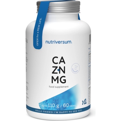 Nutriversum VITA CA-ZN-MG Vápnik-Zinok-Horčík 60 tabliet