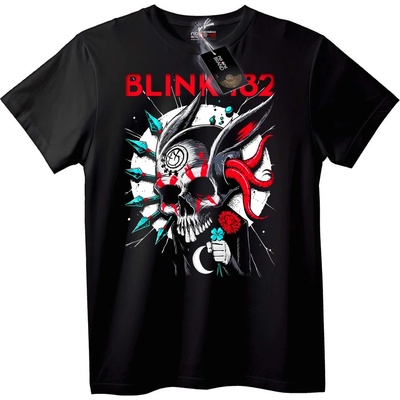 NOONEBRAND Тениска Blink-182 Дизайн с череп - 2XL, Black