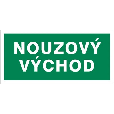 Značka Nouzový východ, samolepicí fólie, 100 × 210 mm BZ FT934
