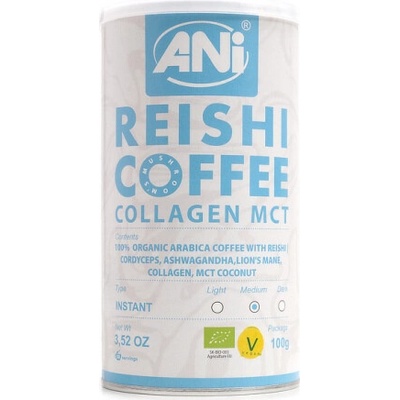 ANi Bio Reishi Kolagén MCT instantná káva Arabica 100 g
