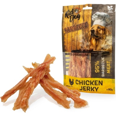 KidDog SUPER PREMIUM 100% Kuracie Barbecue Jerky v špirále 80 g