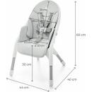 KinderKraft Dinnly 2in1 светло сиво