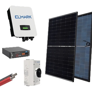 ELMARK ХИБР. СИСТЕМА 1Р/3kw 430w ПАНЕЛИ С БАТЕРИЯ (98sol3000hm/6e)
