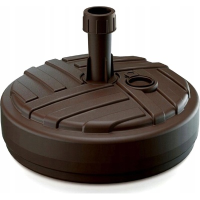 Nohel Garden Stojan na slunečník STRIPES kulatý plast tmavě hnědý d39cm – Zboží Dáma