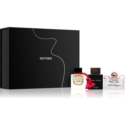 Beauty Discovery Box Exclusive Notino Lalique Encre Noire EDT 4,5 ml + Lalique Le Parfum EDP 4,5 ml + Ferragamo Signorina EDP 5 ml
