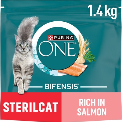 PURINA ONE Bifensis Sterilised сьомга 1, 4 кг