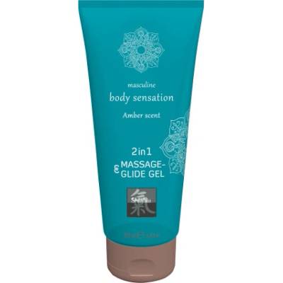 Shiatsu 2v1 Amber Scent masážní mazivo Amber 200 ml
