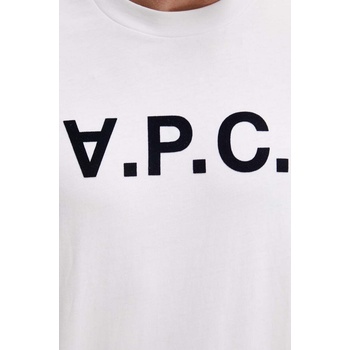 APC Памучна тениска A. P. C. t-shirt standard grand vpc GOTS (COHBM.M26384)