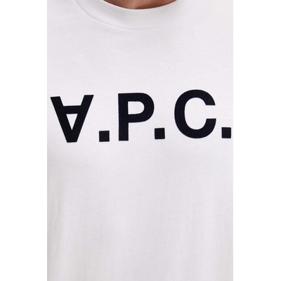 APC Памучна тениска A. P. C. t-shirt standard grand vpc GOTS (COHBM.M26384)
