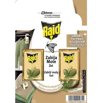 Raid háček proti šatním molům s vůní cedru 2 ks