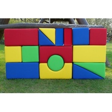 PlaySoft Molitanová stavebnice Bavlna 20 cm 16 ks
