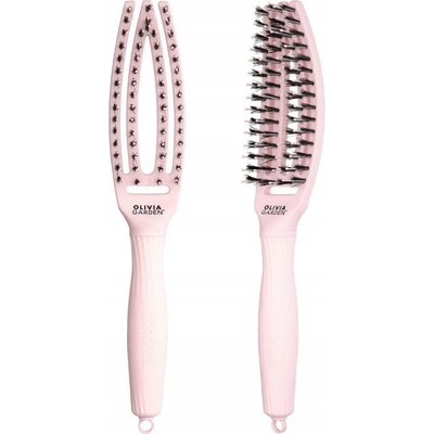 Olivia Garden Fingerbrush Combo Small kefa pastelovo ružový