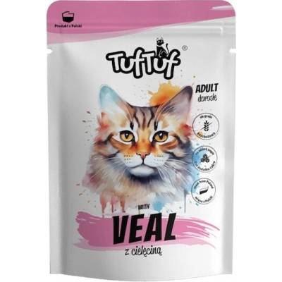 TufTtuf Kapsička pro kočky TufTuf Cat telecí, kapsička, 100 g