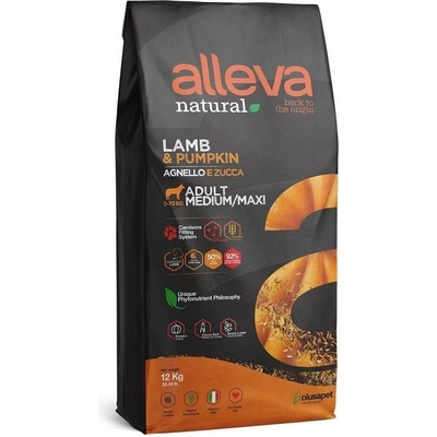 Alleva Natural Adult Medium & Maxi Lamb and Pumpkin 12 kg
