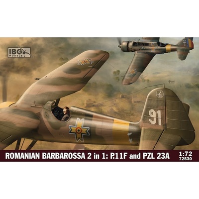 IBG Romanian Barbarossa 2 In 1 PZL 23A & PZL P.11F in Romanian Service models 72530 1:72
