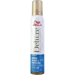 Wella Deluxe Wonder Volume & Protection Ultra Strong Hold Mousse 200 ml