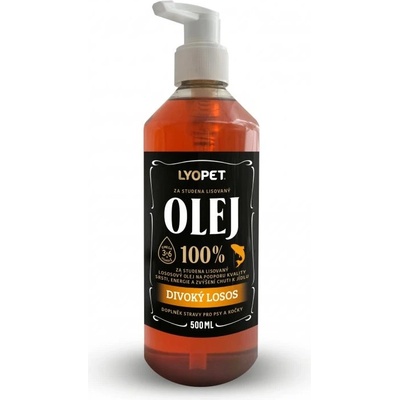 Lyopet 100% lososový olej 500 ml