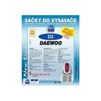 JOLLY Papírové sáčky D2 5 ks