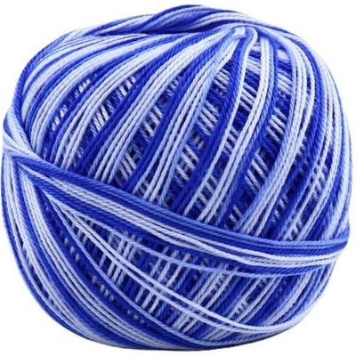 Niťárna Háčkovací příze Sněhurka ombré 55382 tmavě modrá