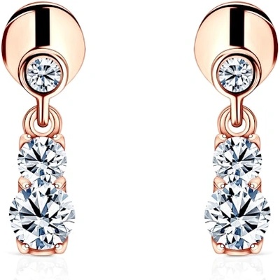 SAVICKI Dream Collection обеци: розово злато. диаманти