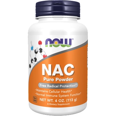 NOW NOW NAC прах (N-Acetyl-L-Cysteine), прах, 113 g