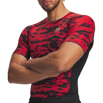 Under Armour UA HG Printed SS čierne