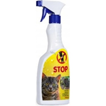 Bio-Enzým Stop Mačka prírodné odpudzovač mačiek na použitie v interiéri aj v exteriéri rozprašovač 500 ml
