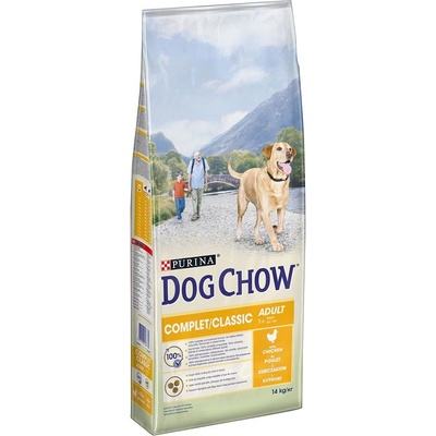 Purina Dog Chow Complet & Classic s kuřetem 2 x 14 kg