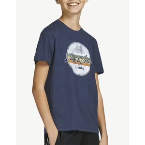 JACK & JONES Jorbrady Tee Ss Crew Neck Sn Jnr Navy - magazinko