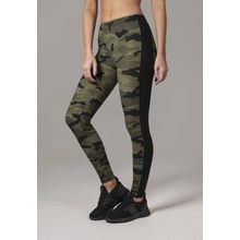 Urban Classics legíny Ladies Camo Stripe leggings woodcamo/blk