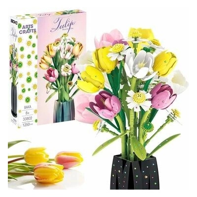 Baka Stavebnice tulipánů ve váze 1250 ks