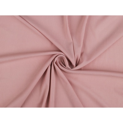 Úplet žebrovaný PES Varianta: 3 (205 g/m²) pudrová, Balení: 1 m