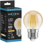 Mexen Vintis LED филамент крушка E27, G45, 4W, Топла - 2200K, 400 lm, кехлибарен - L156-E27-0422-50 (L156-E27-0422-50)