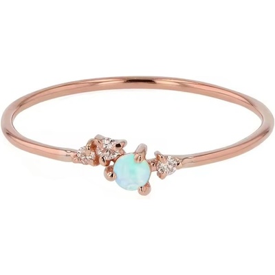 Olivie Stříbrný prsten s opálem ROSE 8811