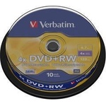 Verbatim DVD+RW(10-Pack)Шпиндел4x/DLP/4.7GB (43488)