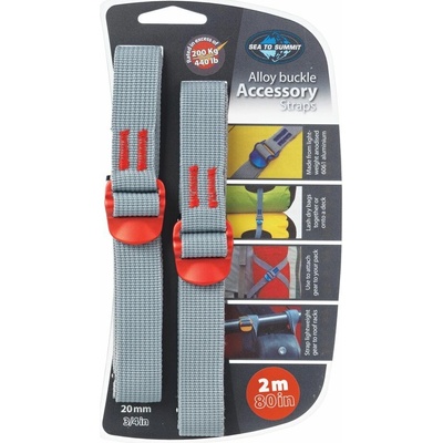 Sea To Summit Tie Down Accessory Strap With Hook Buckle 20mm 2.0 m