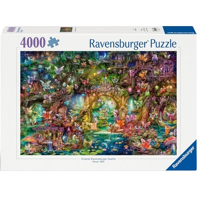 Ravensburger Пъзел Ravensburger от 4000 части - Скритият свят на феите (12000810)